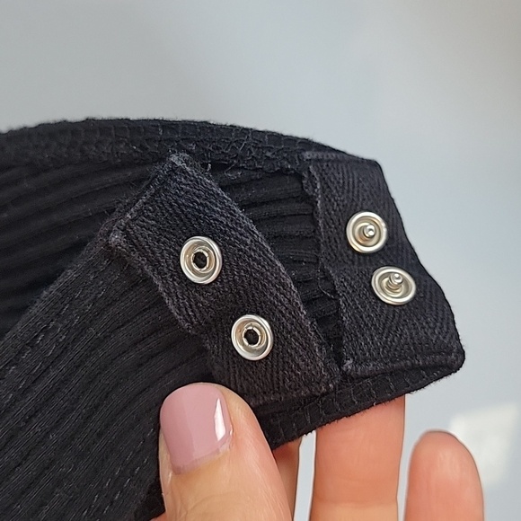 Good American black ribbed thong bodysuit - Picture 8 of 11